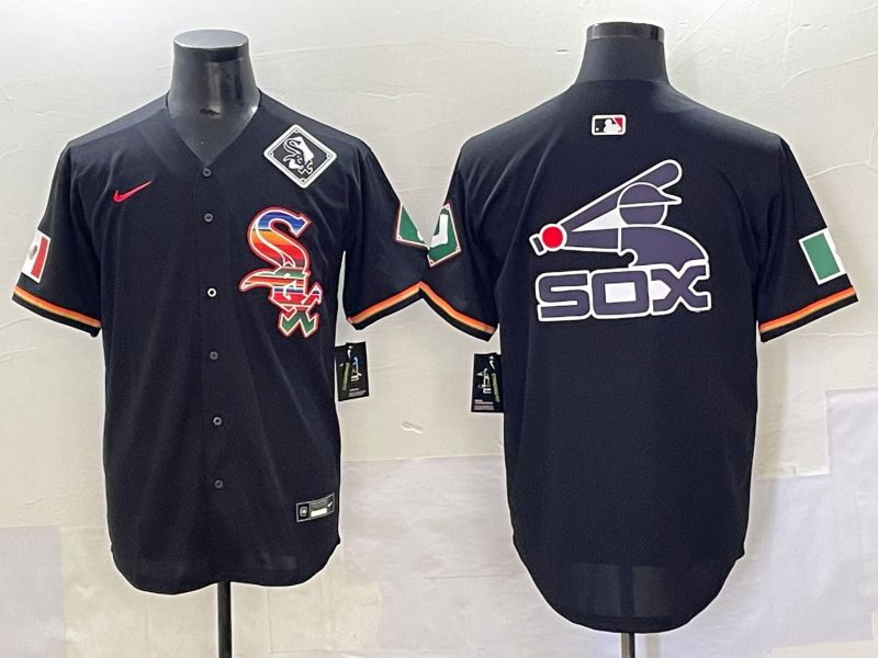 Men 2025 Chicago White Sox Blank Black Game Nike MLB Jersey style 35
